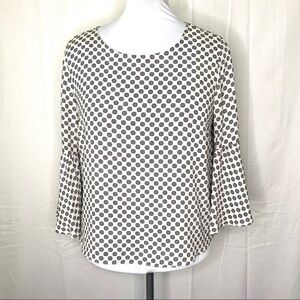 Vince Camuto Black and White Polka Dot Blouse